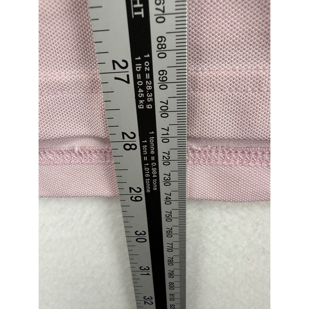 Vineyard Vines Polo Shirt Mens Medium Pink Performance Short Sleeve Whale Logo - Picture 5 of 7